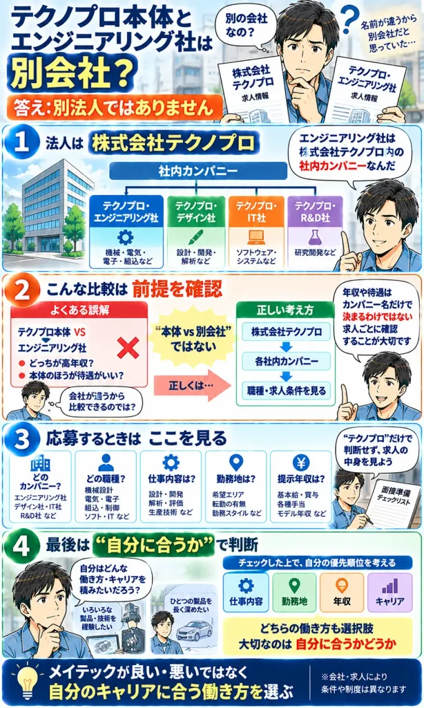 株式会社テクノプロとテクノプロ・エンジニアリング社の関係