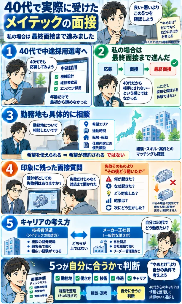 40代で実際に受けたメイテック面接体験