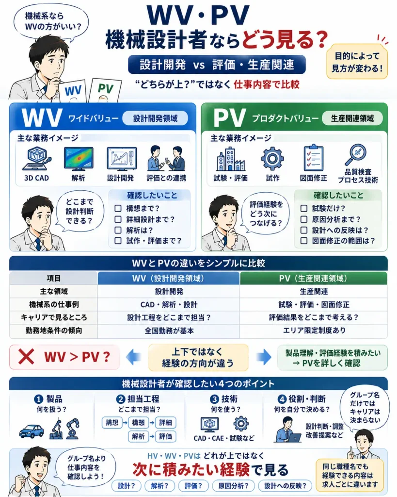 機械設計者から見たWVとPVの違い