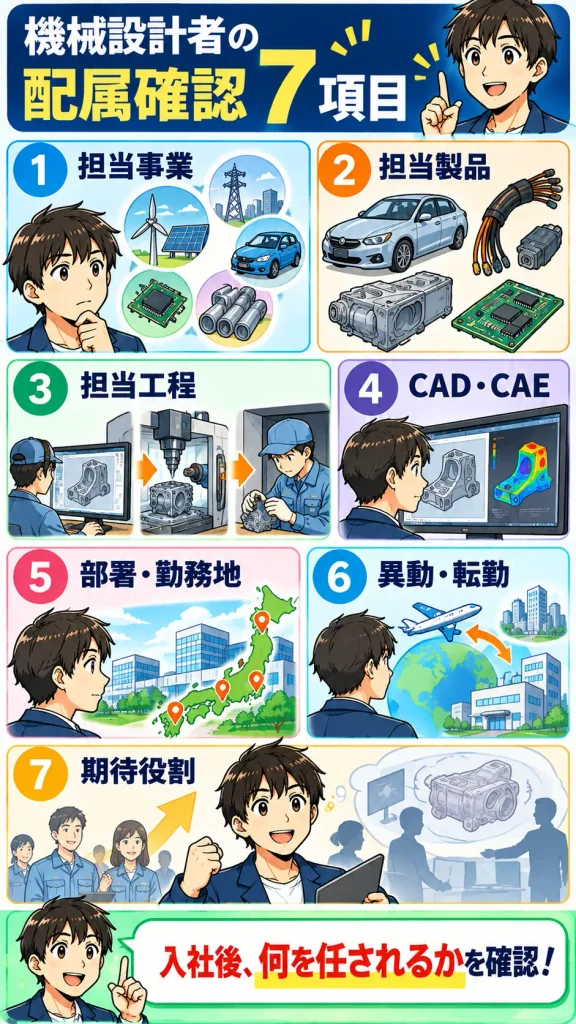 機械設計者が転職前に確認したい7項目