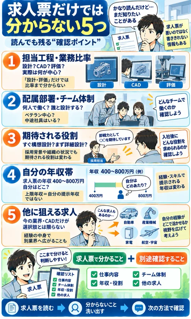 求人票だけでは分からない5つのこと