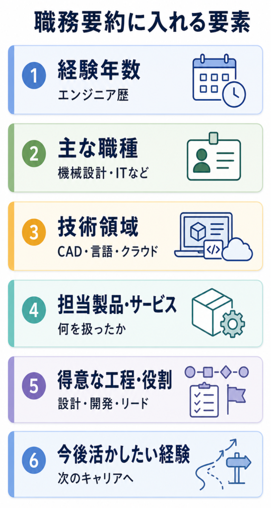 職務要約に入れる要素