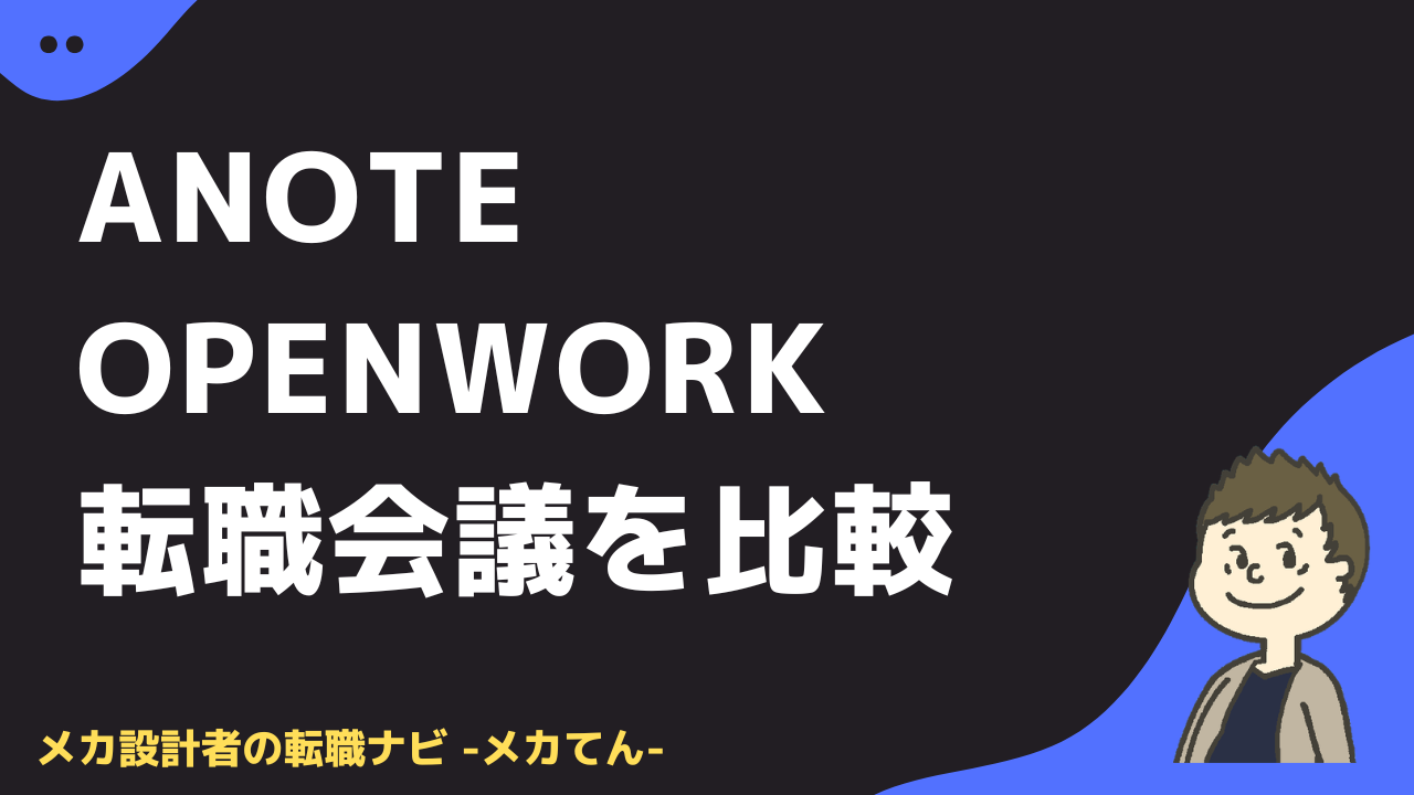 anoteとOpenWork・転職会議を比較