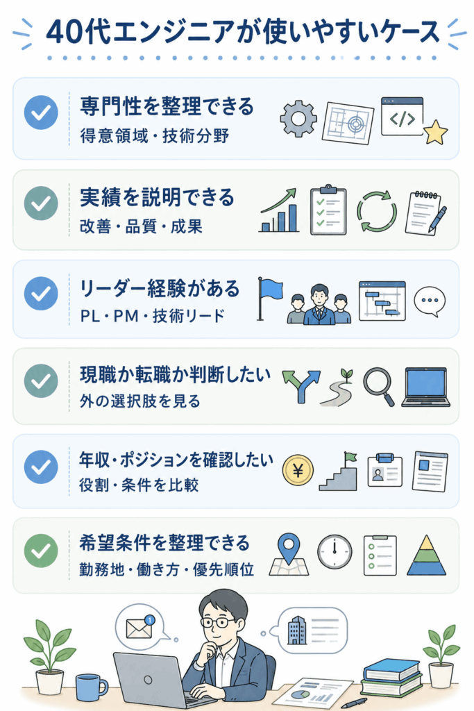 40代エンジニアがビズリーチを使いやすいケース
