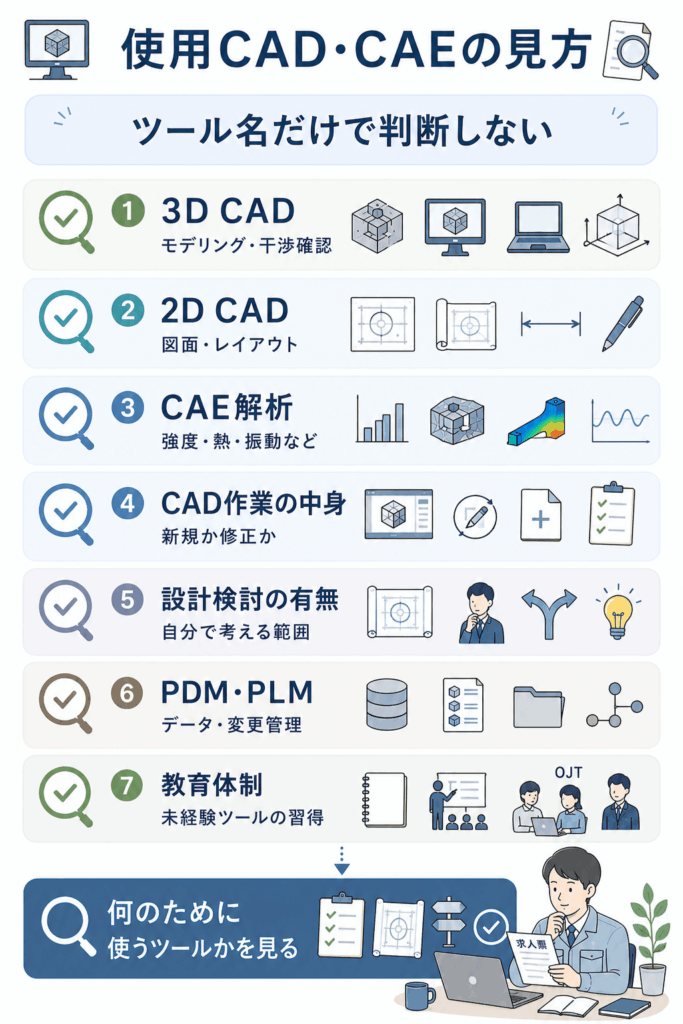 使用CAD・CAE・設計ツールの見方