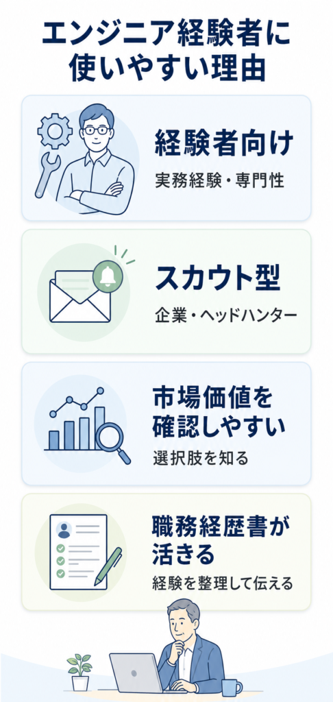 ビズリーチがエンジニア経験者に使いやすい理由