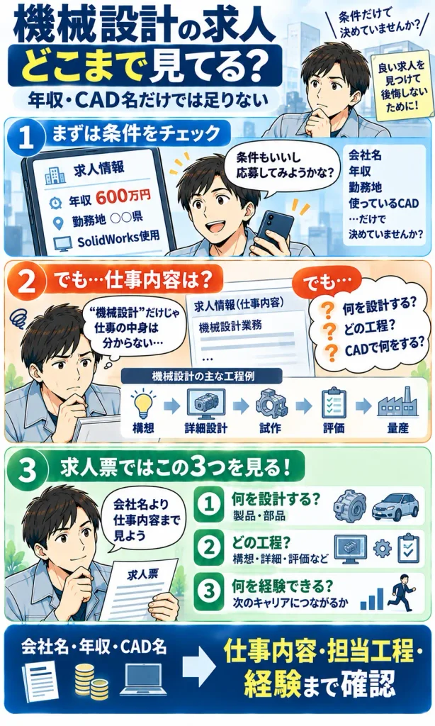 機械設計求人の見極め方