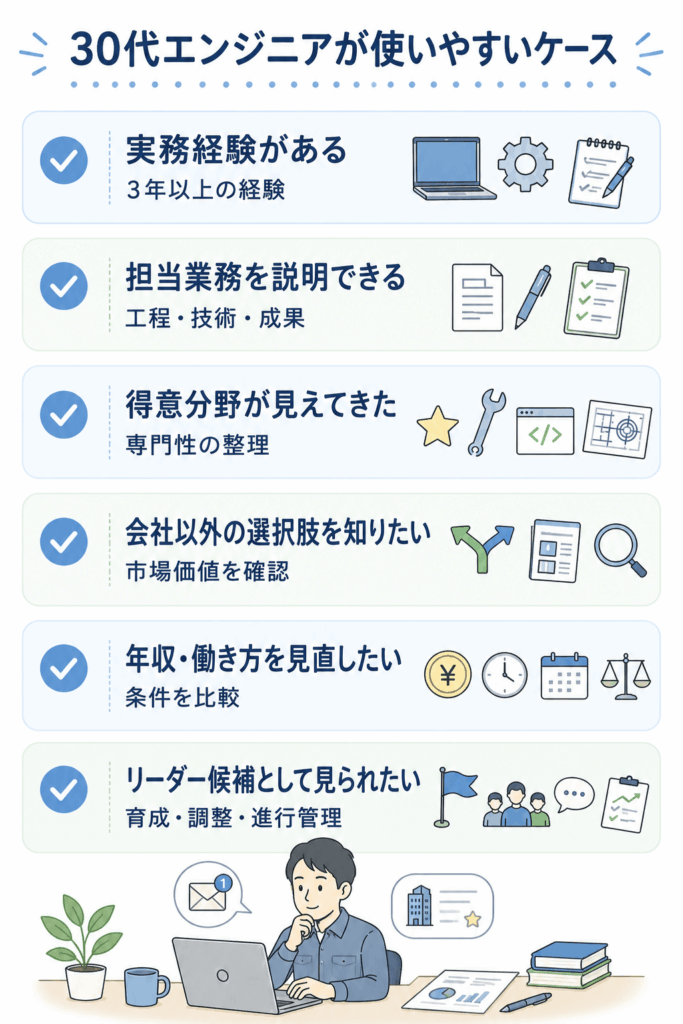 30代エンジニアがビズリーチを使いやすいケース