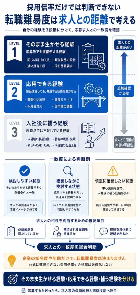 転職難易度を求人との一致度で判断する方法