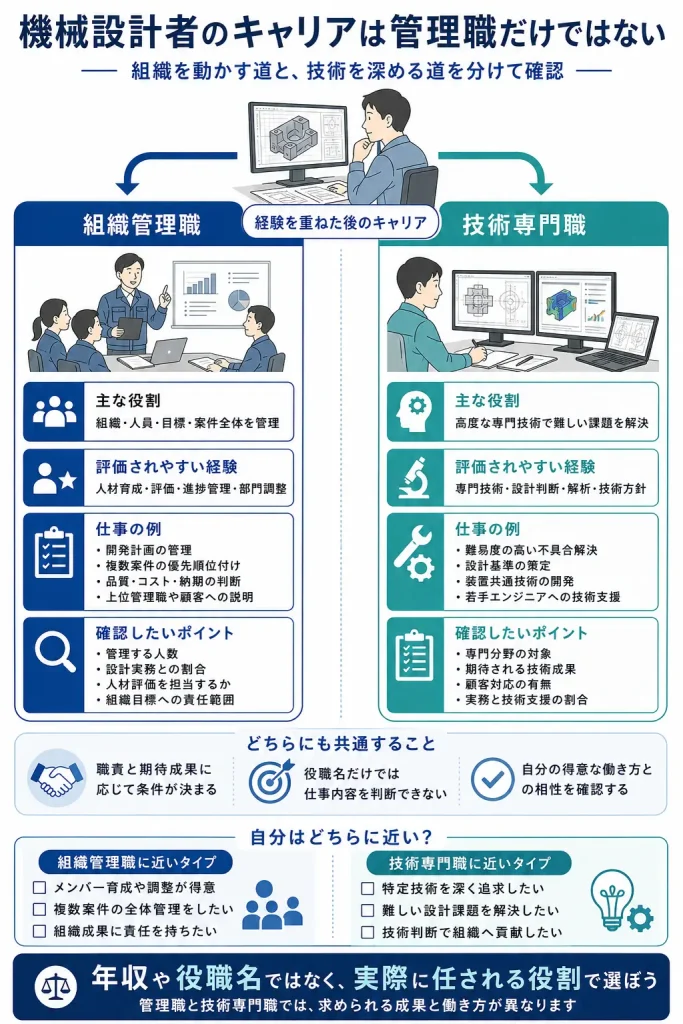 組織管理職と技術専門職の違い