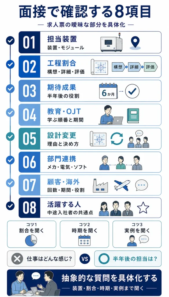 東京エレクトロンの機械設計求人で面接時に確認したい8項目