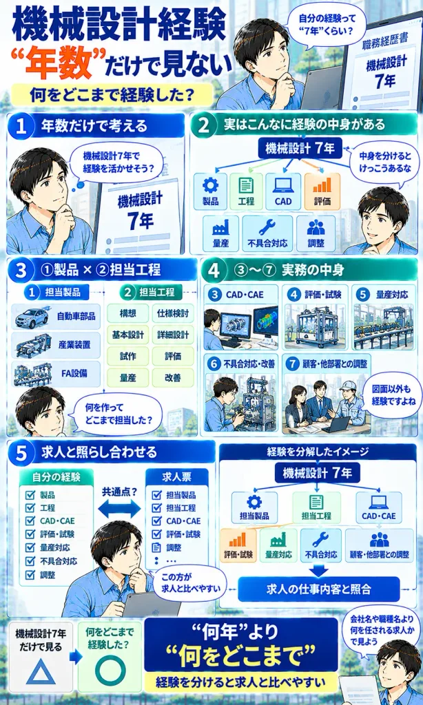 機械設計経験は「年数」だけで見ない
