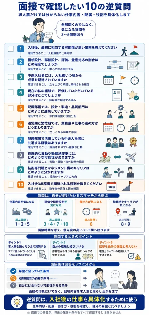 デンソーの面接で確認したい10の逆質問チェックリスト