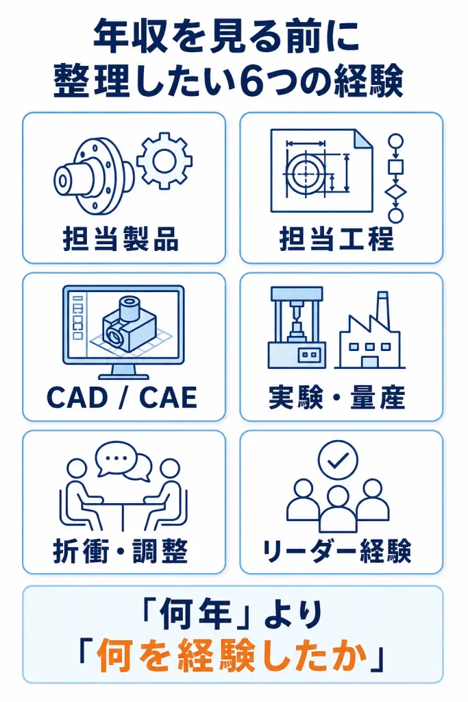 機械設計者が年収条件を見るときに整理したい6つの経験