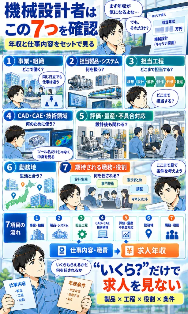 機械設計者が日立求人で確認したい7項目