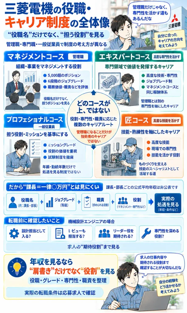 三菱電機の役職・キャリア制度の全体像